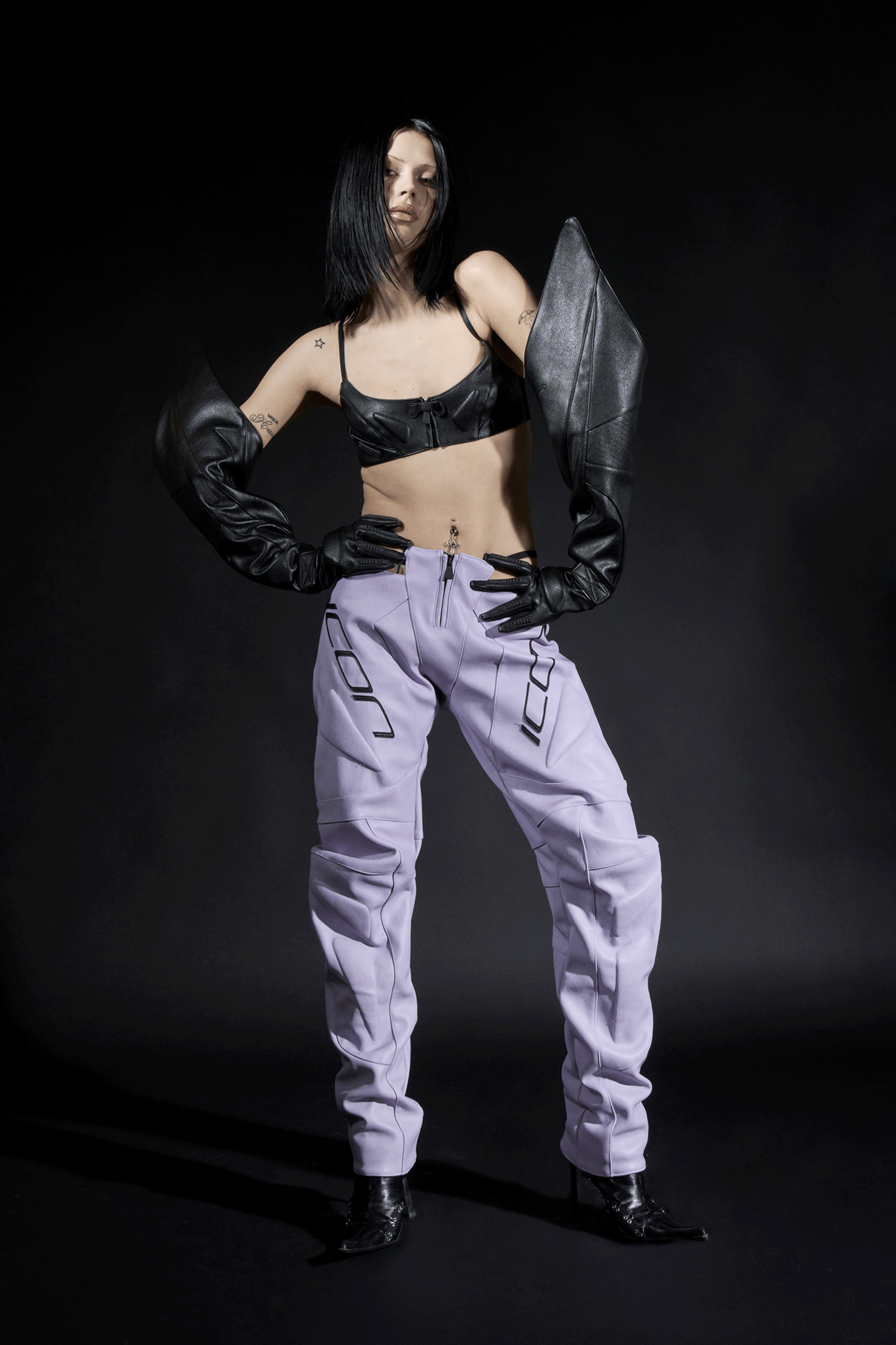Biker Mini Bra Top