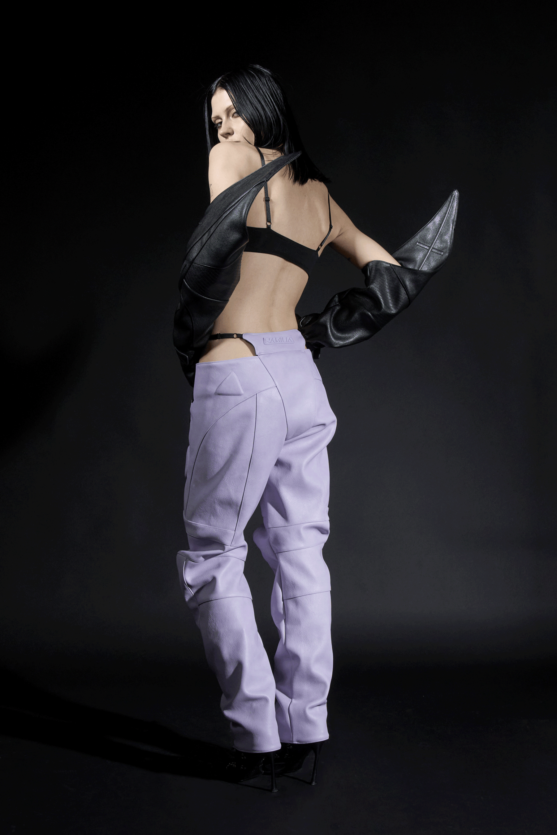 Biker Mini Bra Top