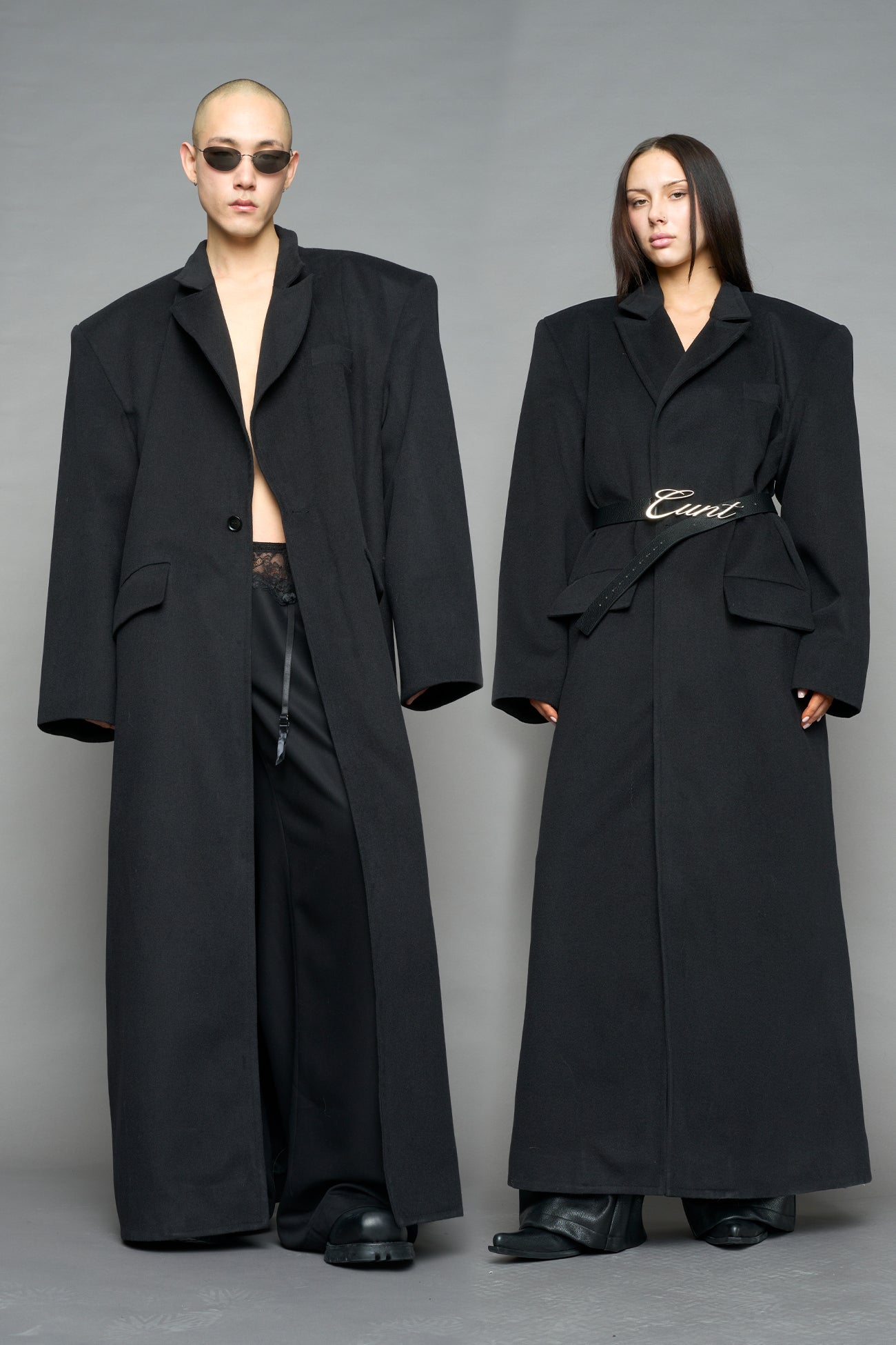 NAMILIA - Wool Elongated Blazer Coat - Shop now
