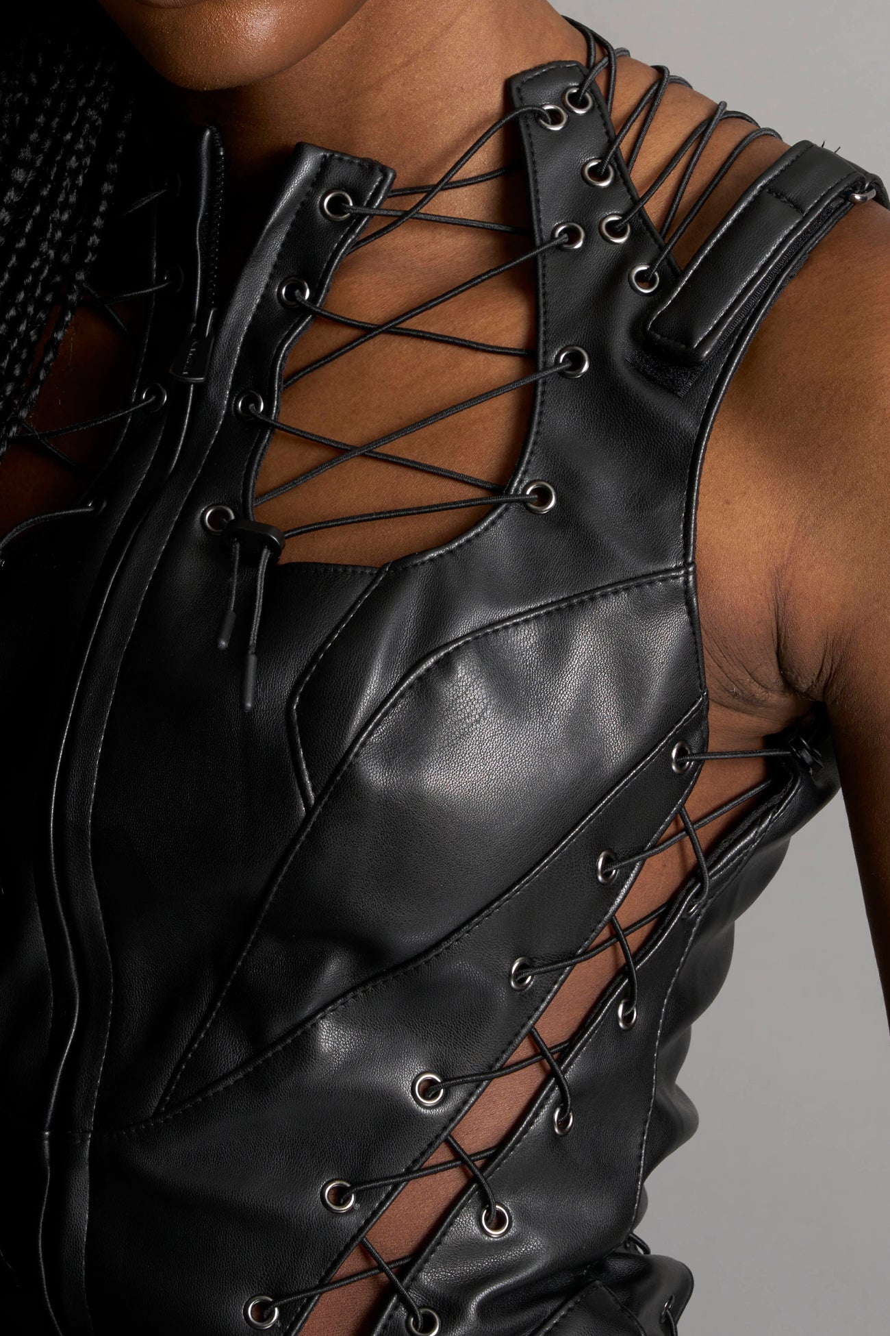 Lace Up Dress Long