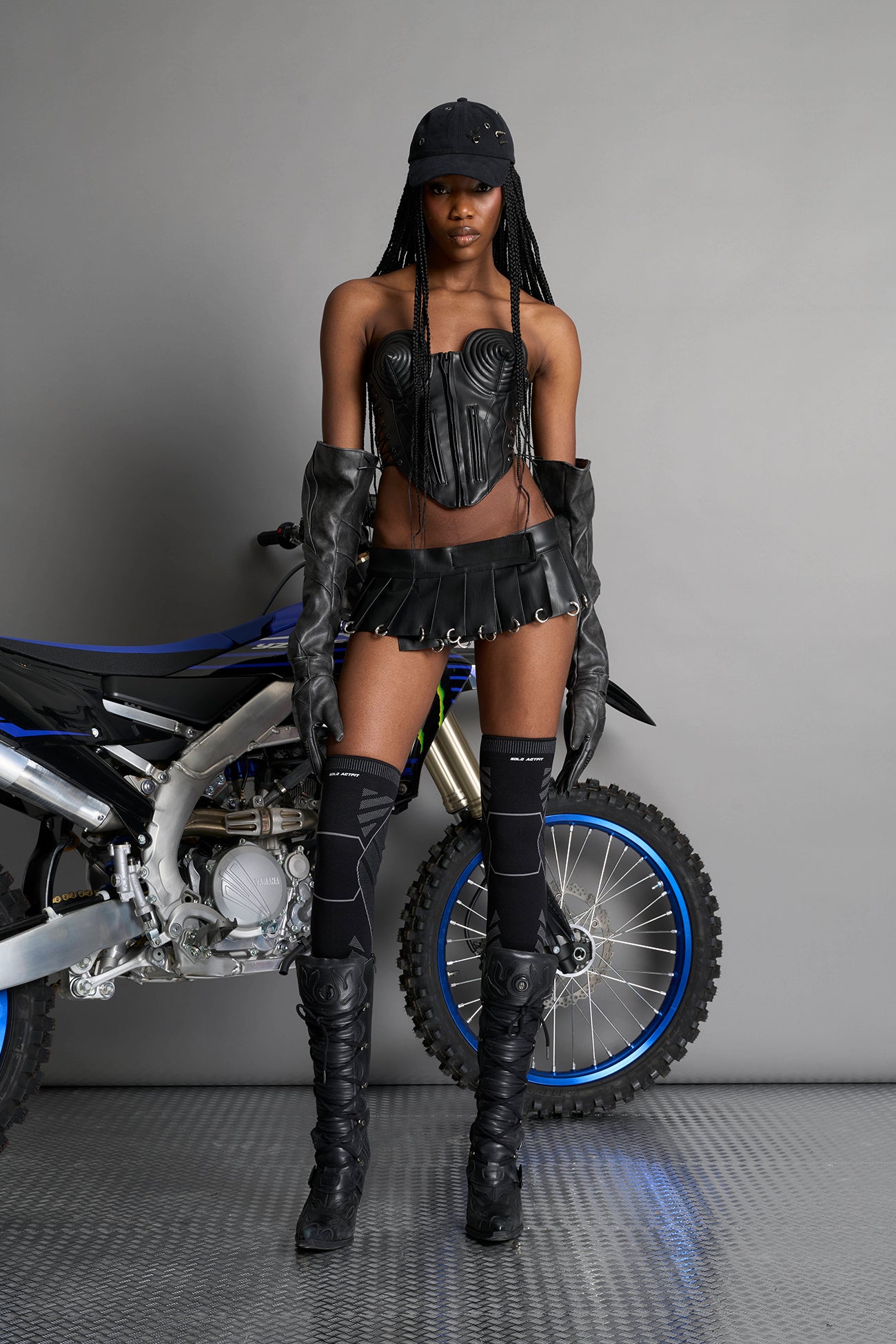 NAMILIA - Pleated Mini Skirt With Rings - Shop now