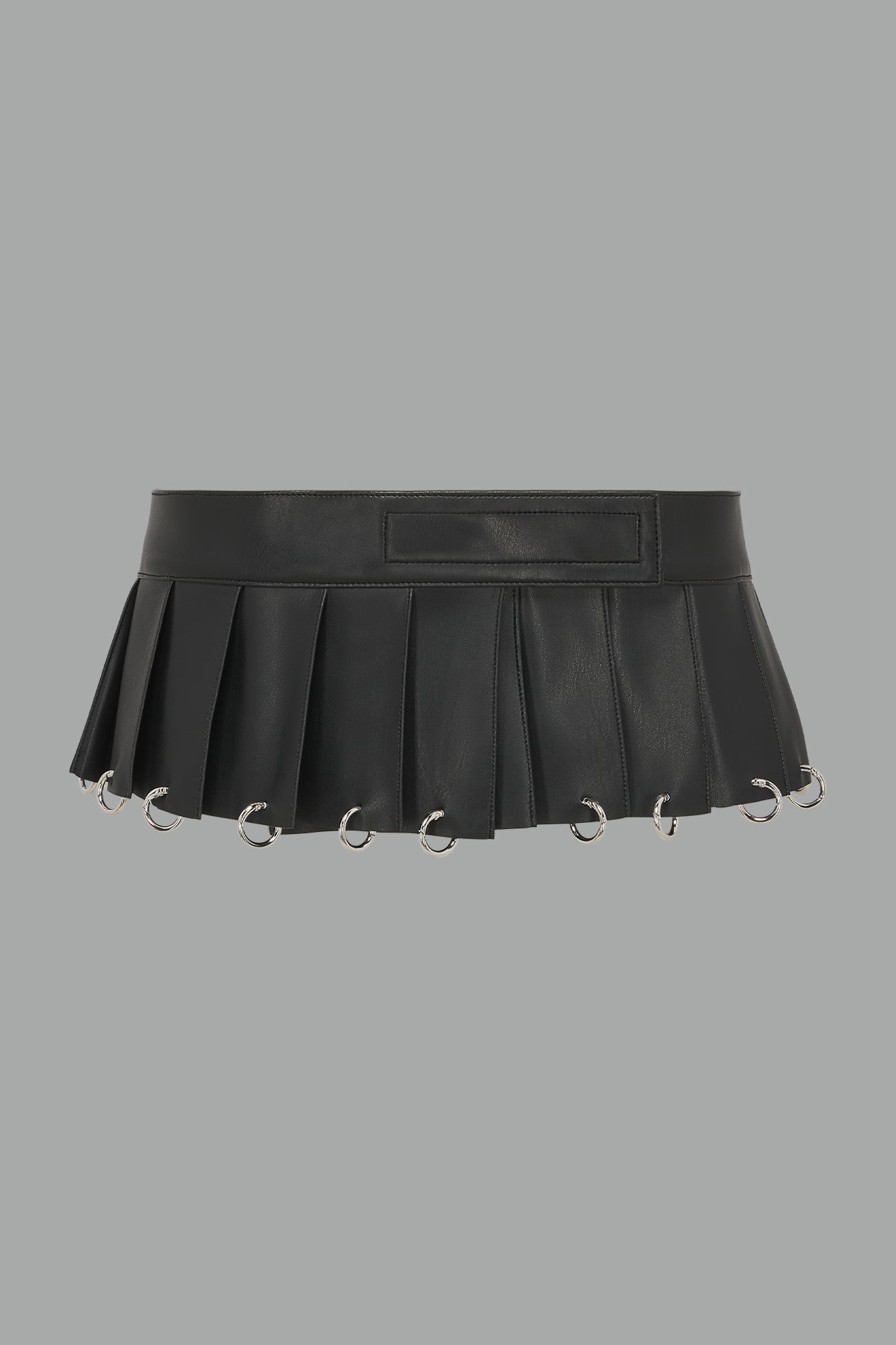 NAMILIA - Pleated Mini Skirt With Rings - Shop now
