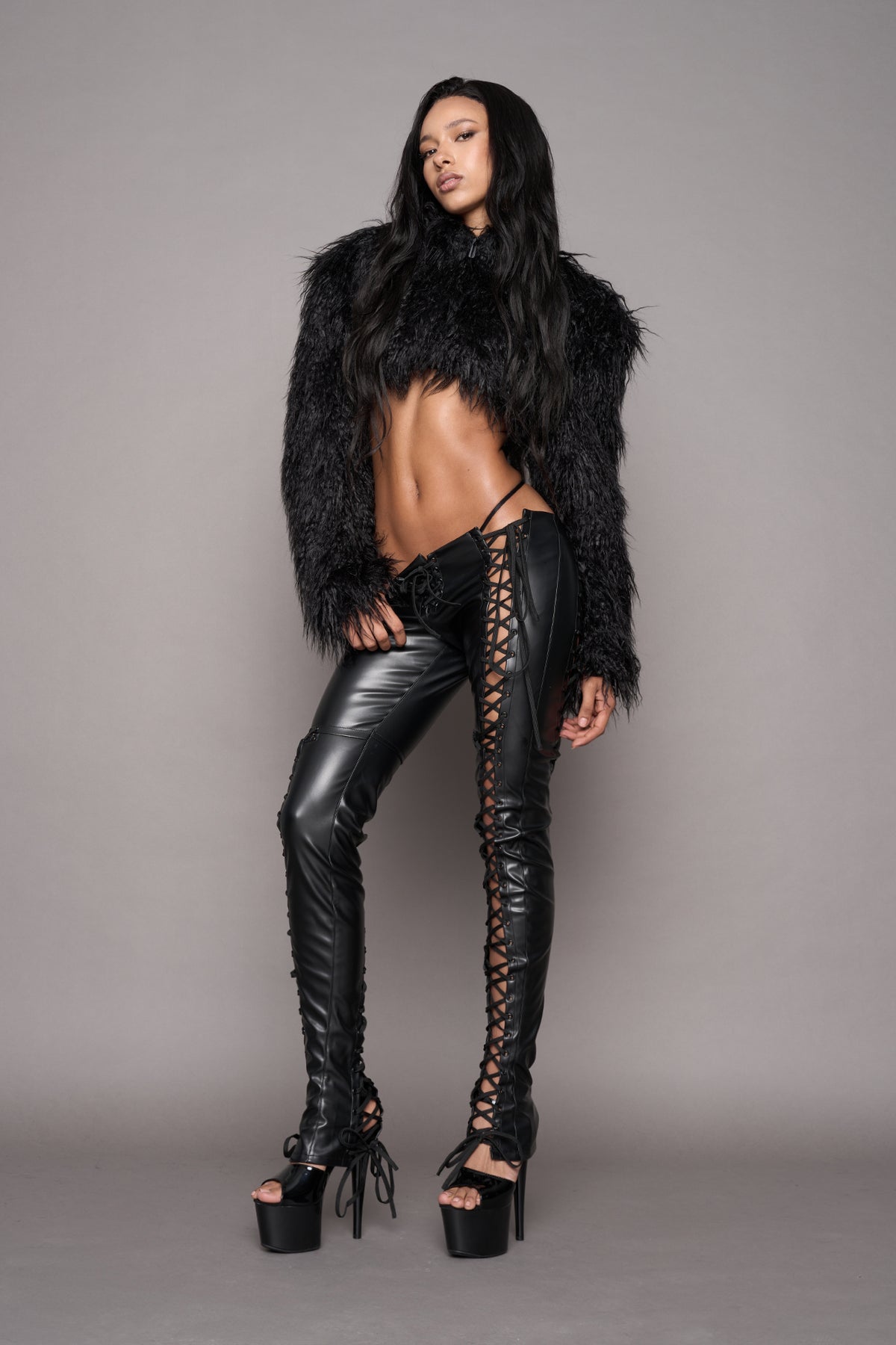 Rockstar Lace Up Pants