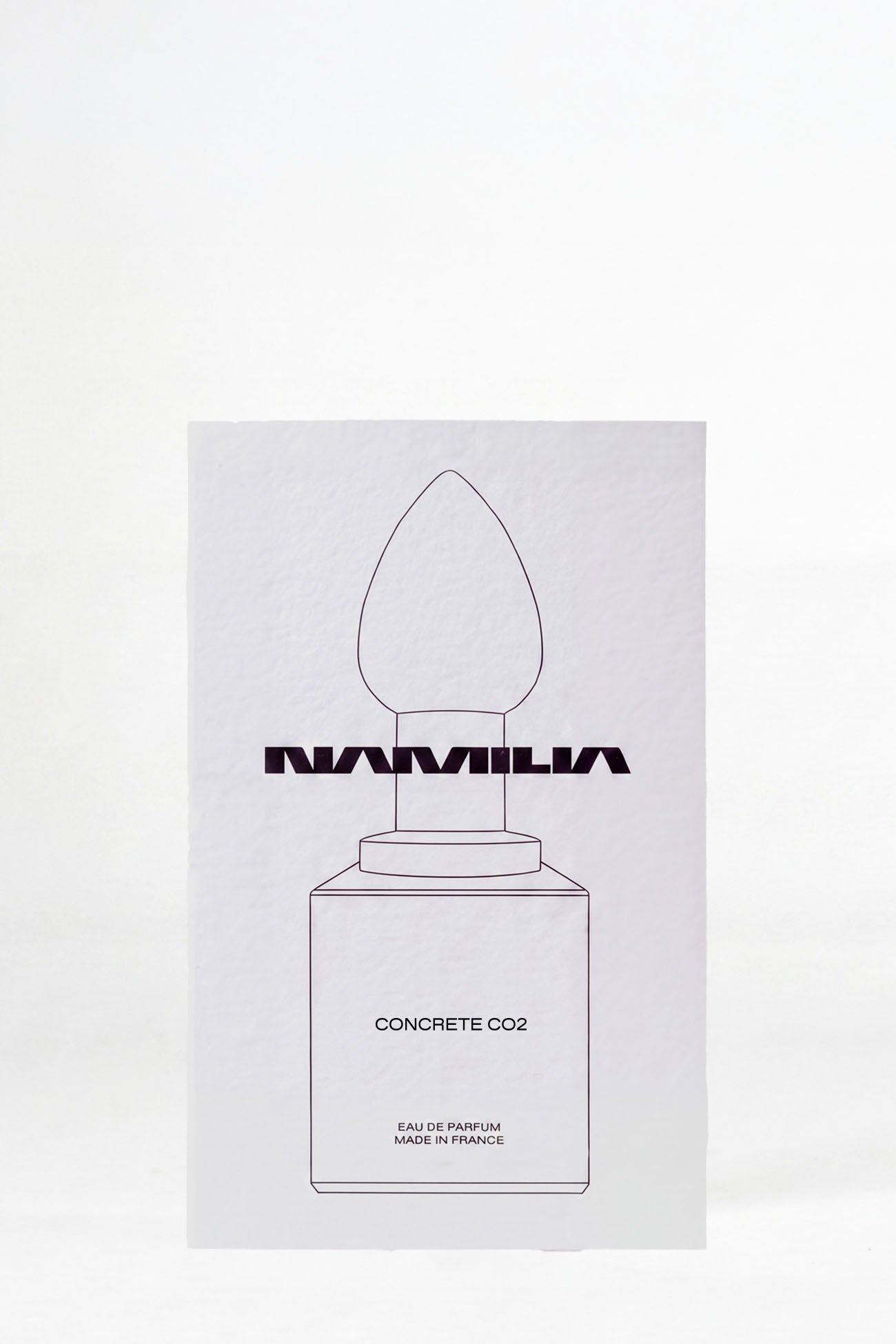 A a tester of Namila  Eau de Parfum for concrete co2