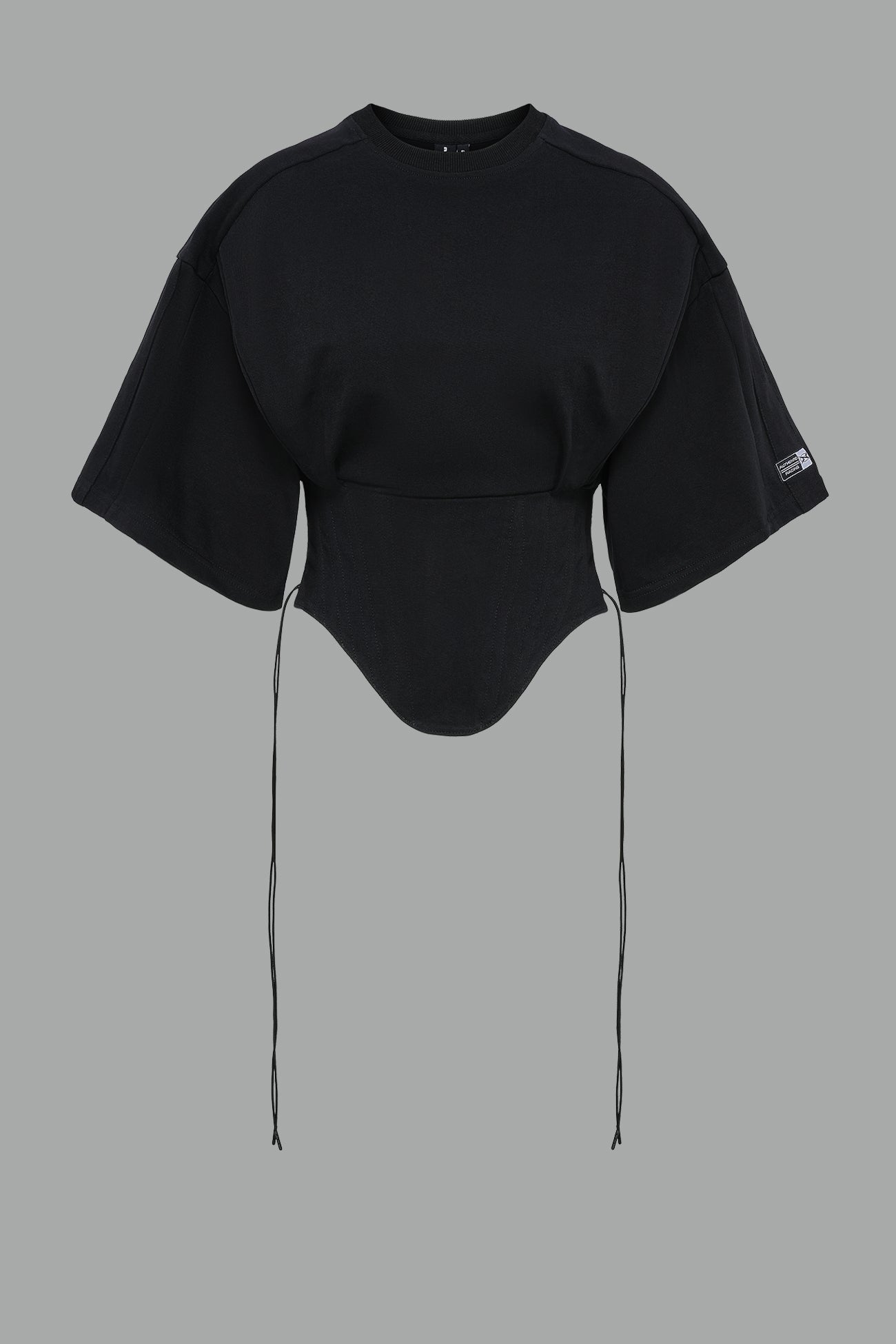 black corseted Tshirt