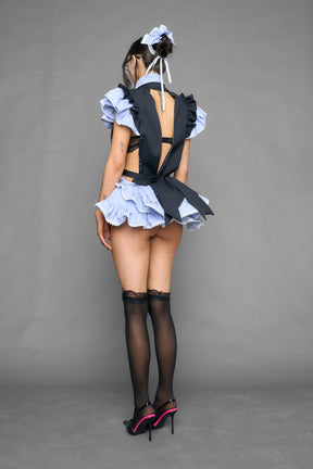 deconstructed maid blazer dress