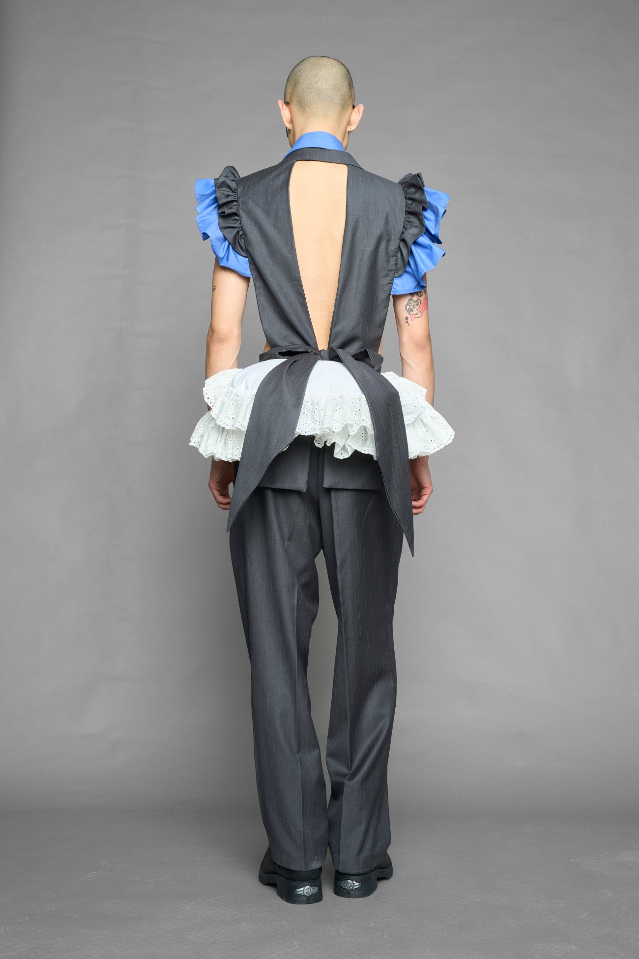 deconstructed maid blazer