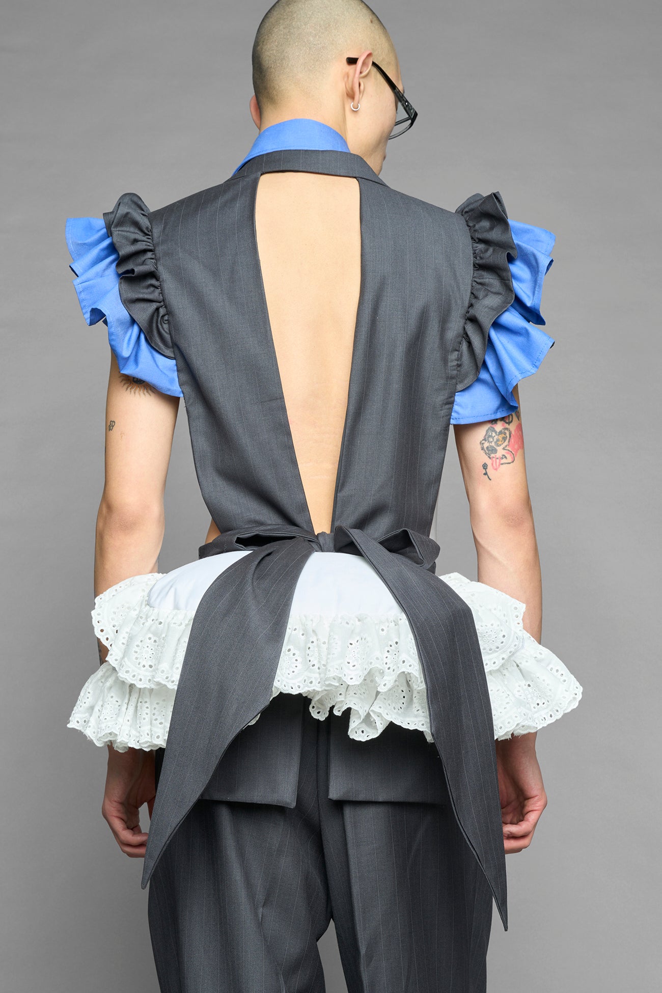 deconstructed maid blazer