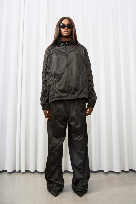 oversize moto tracksuit jacket
