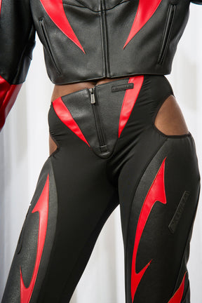 Moto Cut Out Pants