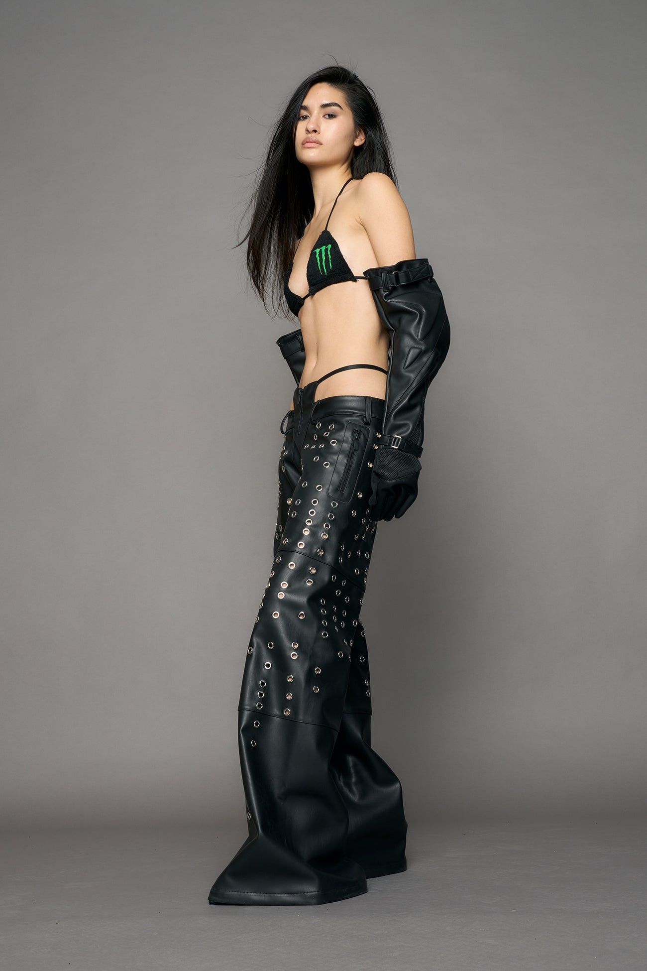 NAMILIA - Eyelet Thong Pants - Shop now