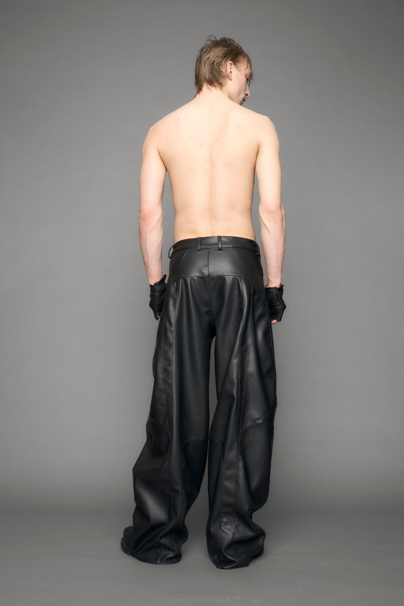 NAMILIA - Moto Leather Baggy Pants - Shop now