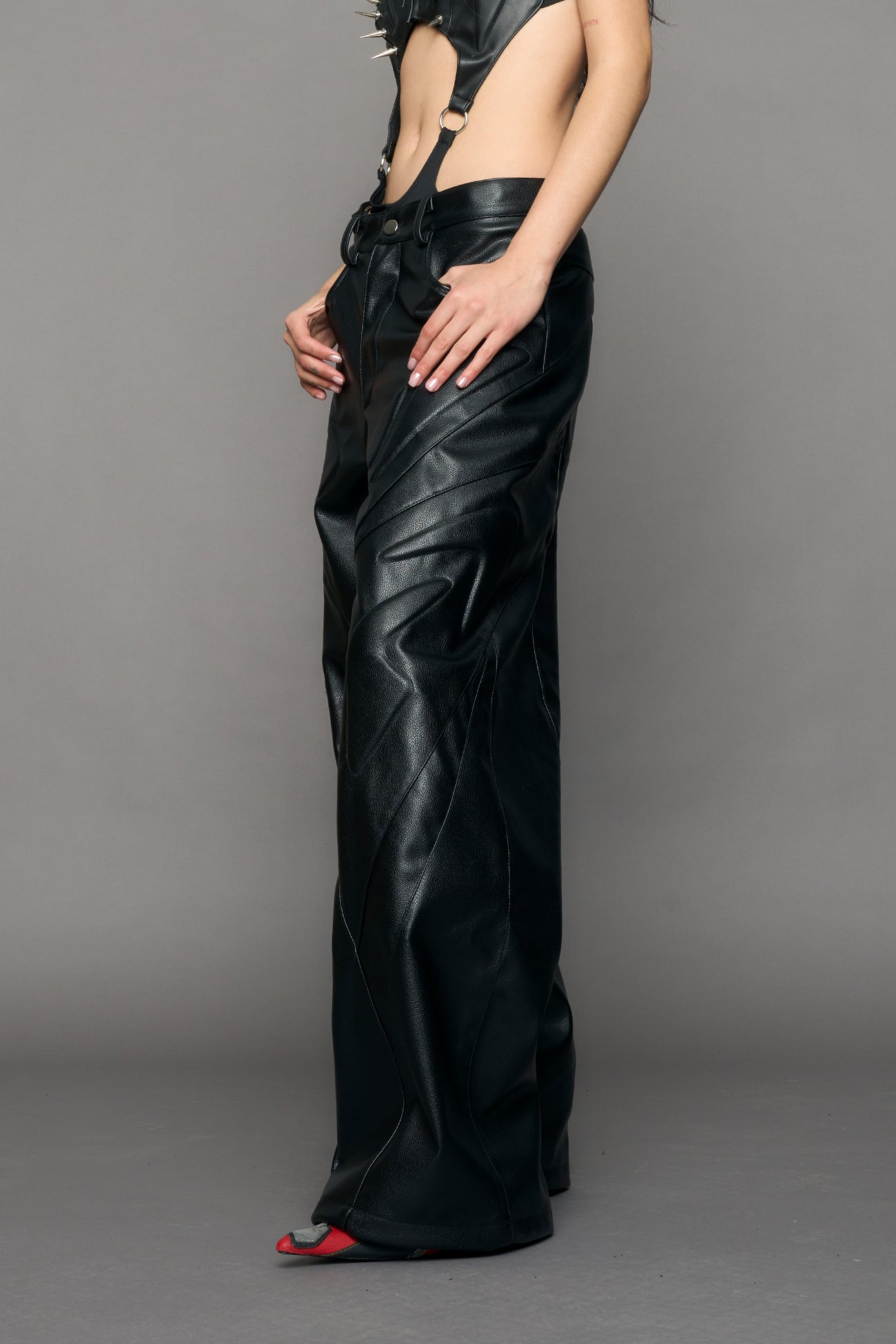 NAMILIA - Octane Oversize Leather Pants - Shop now