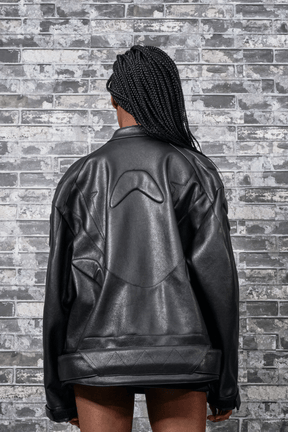 NAMILIA Sex Symbol Padded Moto Jacket - Pink, xs