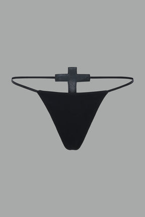 Crucifix Thong - Flat Panty