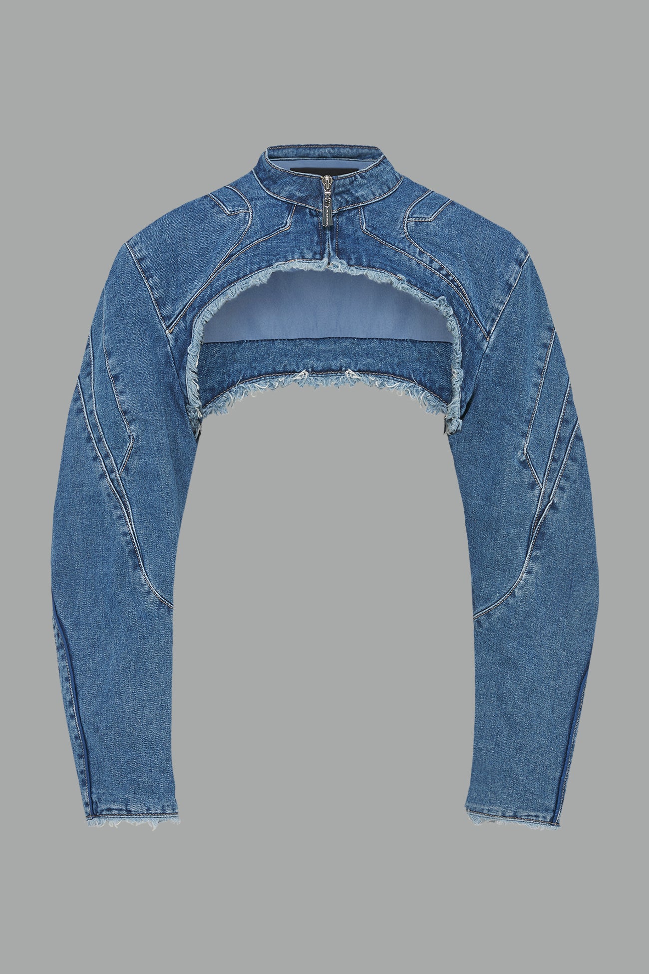 NAMILIA - XTC Denim Choker Jacket - Shop now