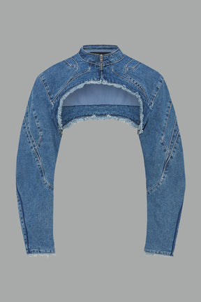 namilia blue washed jacket