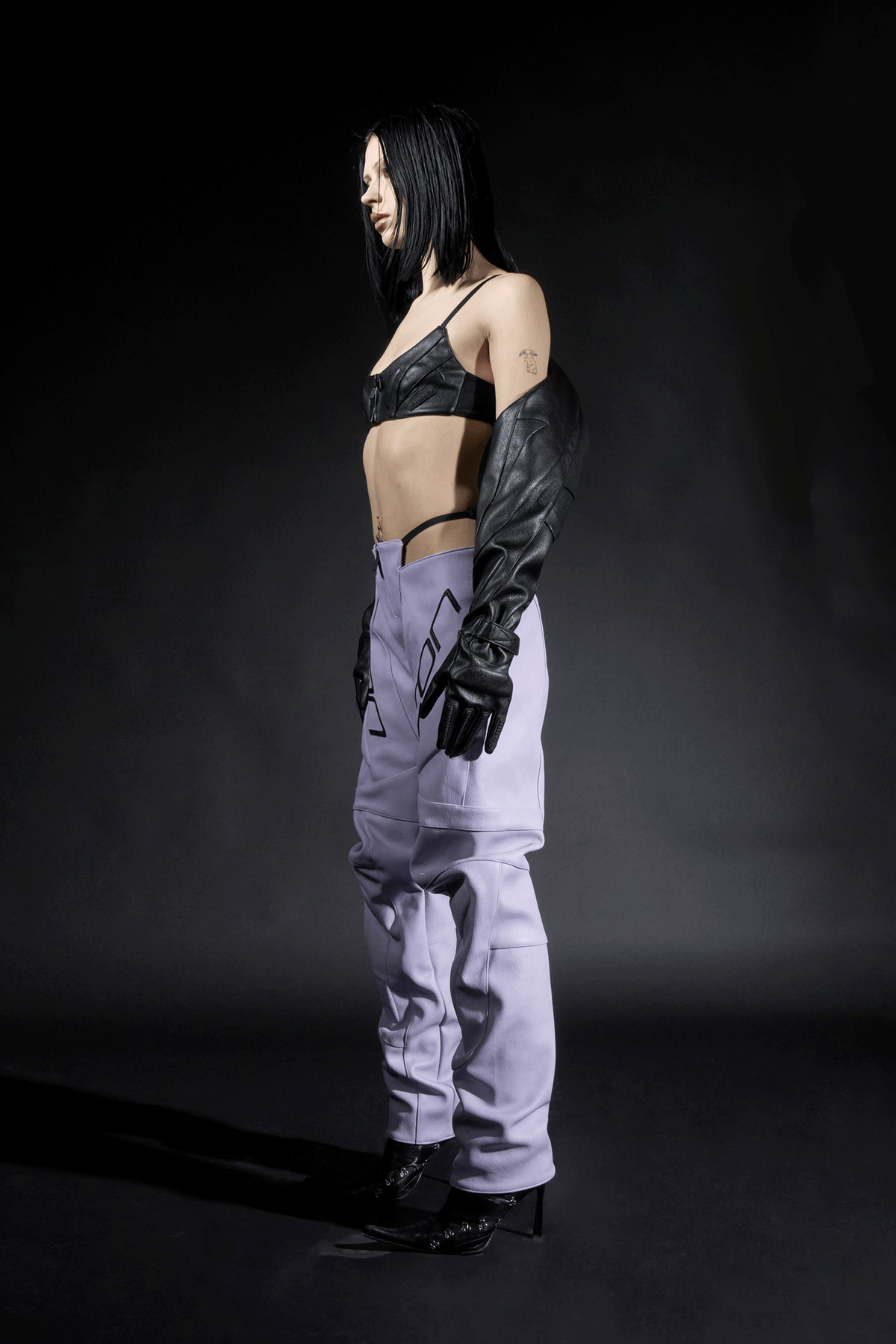 Biker Mini Bra Top