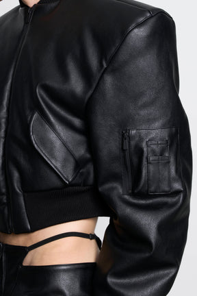 Power Shoulder Bomber Jacket