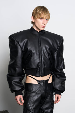 Power Shoulder Bomber Jacket