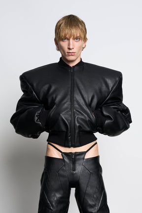 Power Shoulder Bomber Jacket