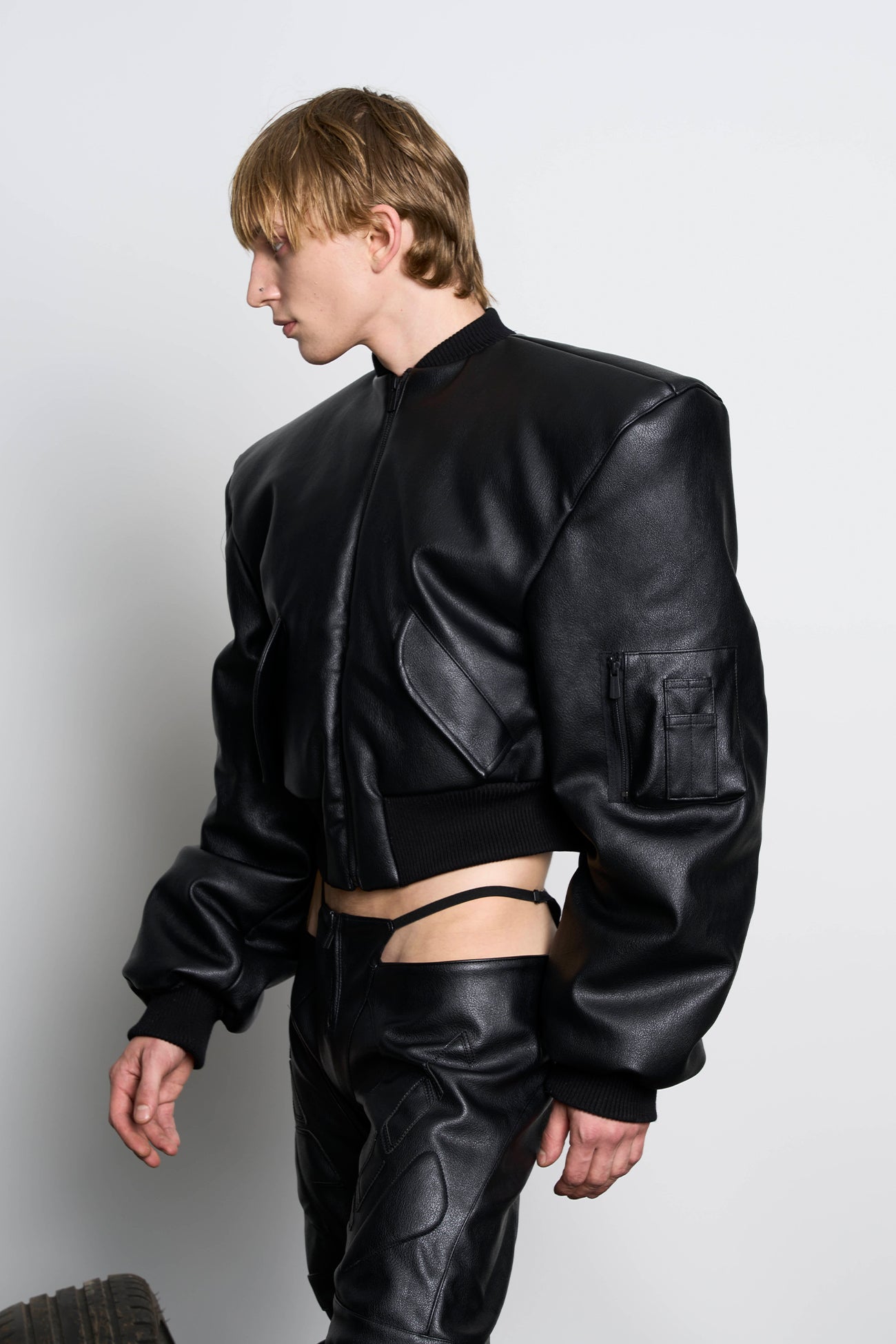 Power Shoulder Bomber Jacket