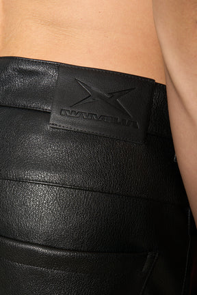 Leather Baggy Suit Trousers