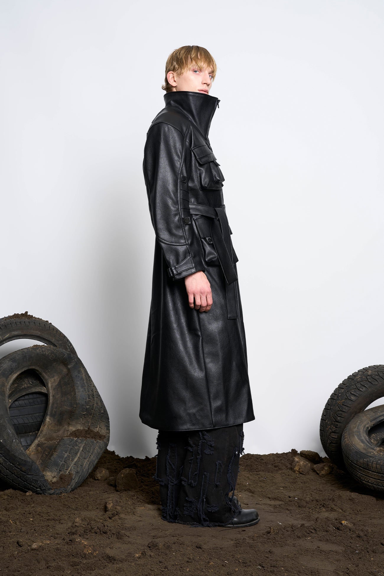 NAMILIA - Undercover Leather Coat - Shop now