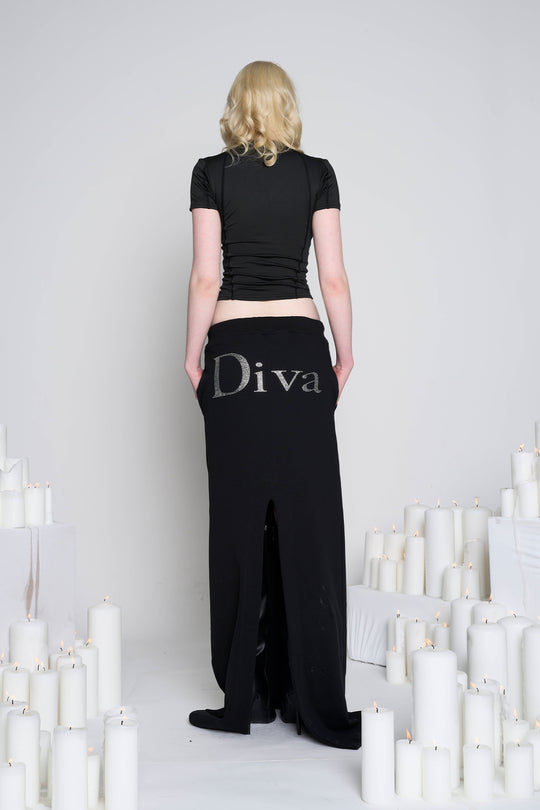 Diva Long Sweat Skirt