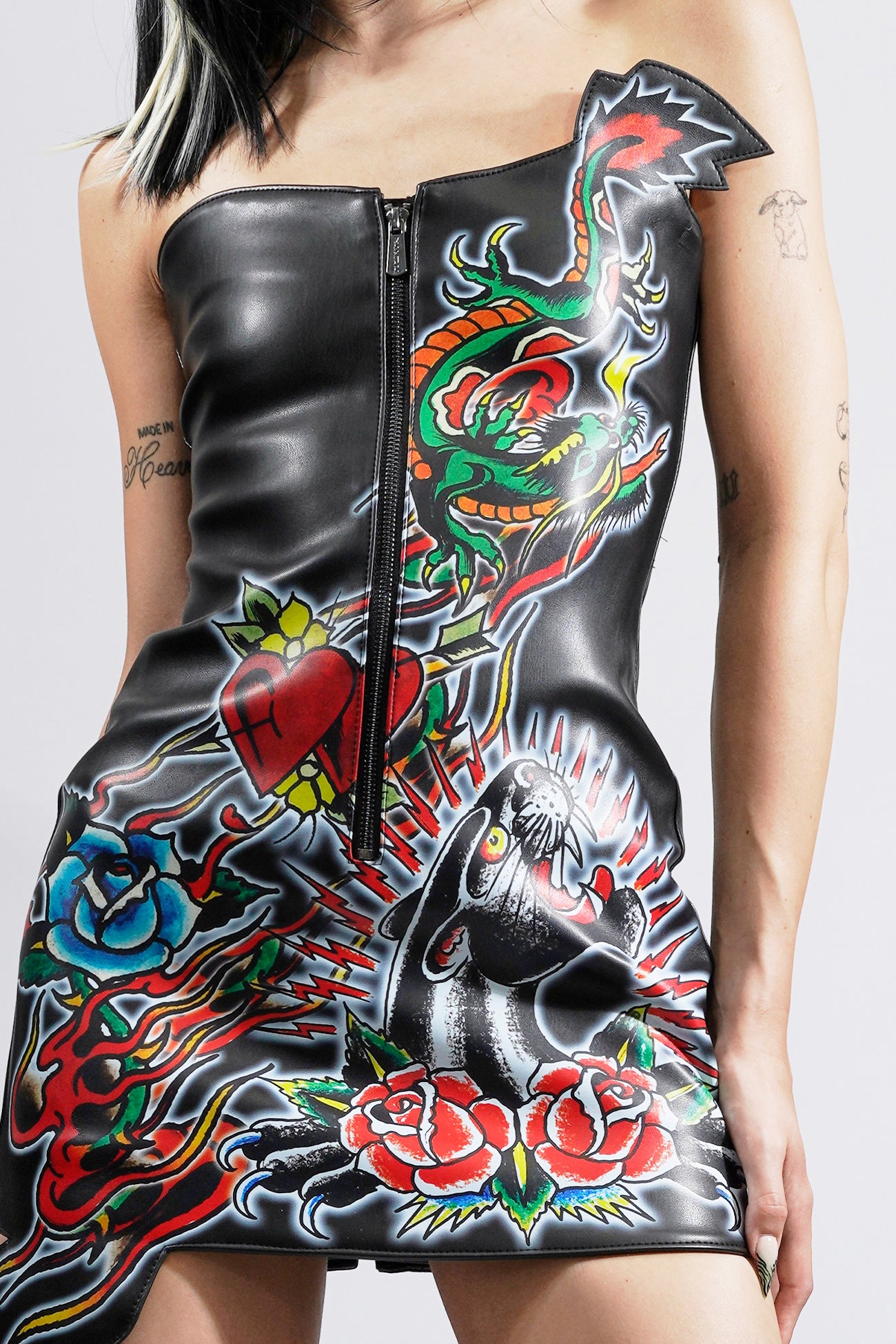 Dragon Rose Mini Dress