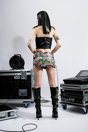 Tattoo Wrap Skirt