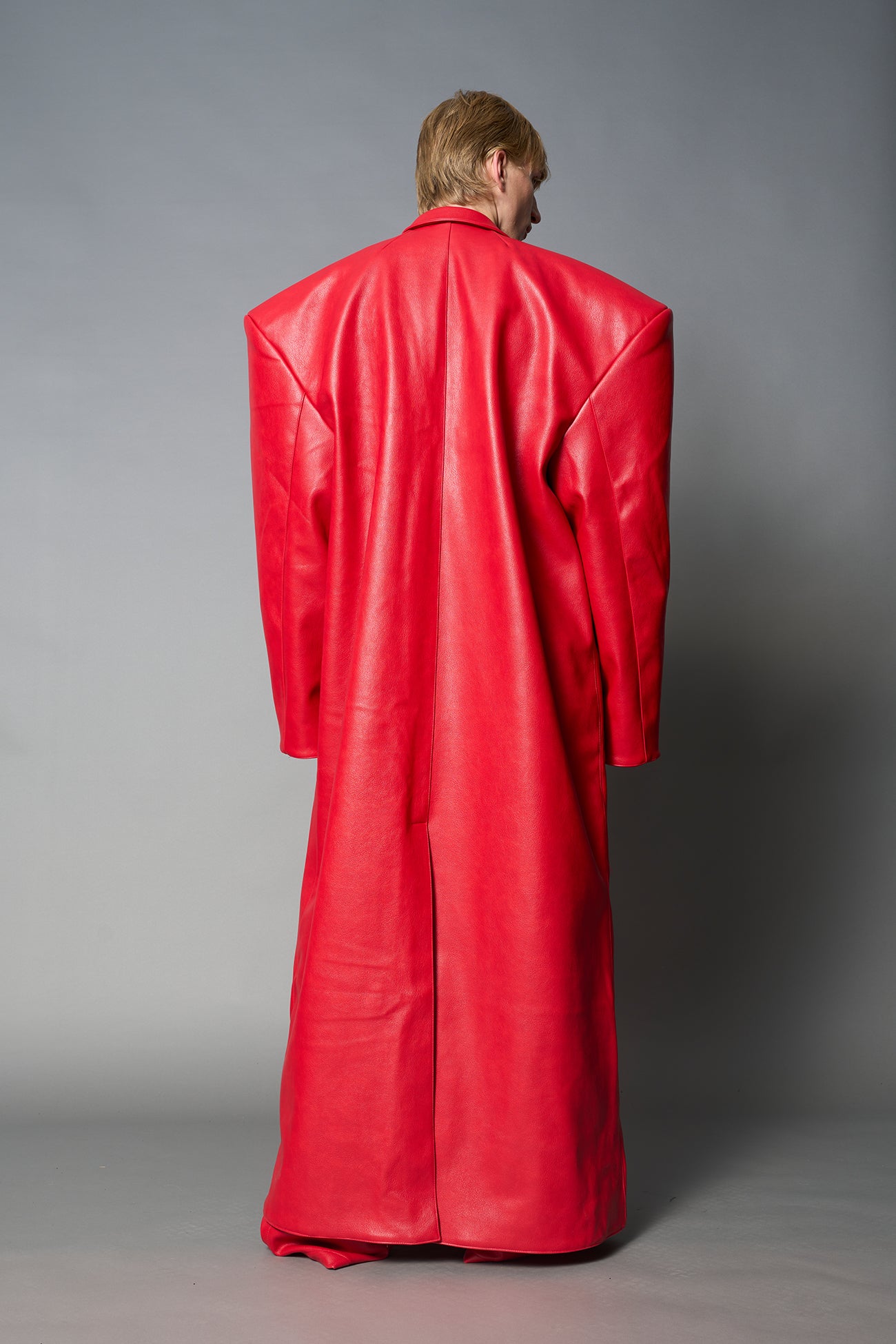 NAMILIA - Leather Elongated Blazer Coat - Shop now
