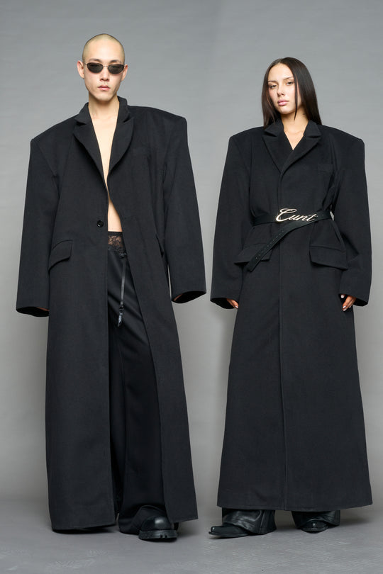 Wool Elongated Blazer Coat