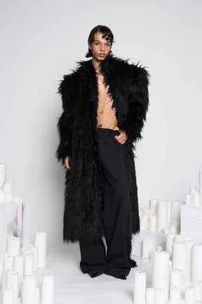 Namilia Faux Fur Coat Black