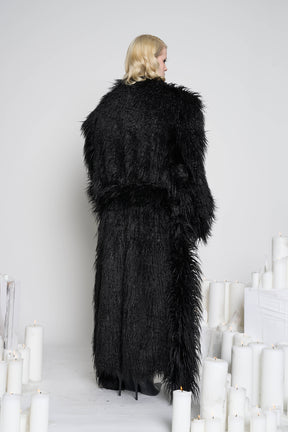 Namilia Faux Fur Coat Black