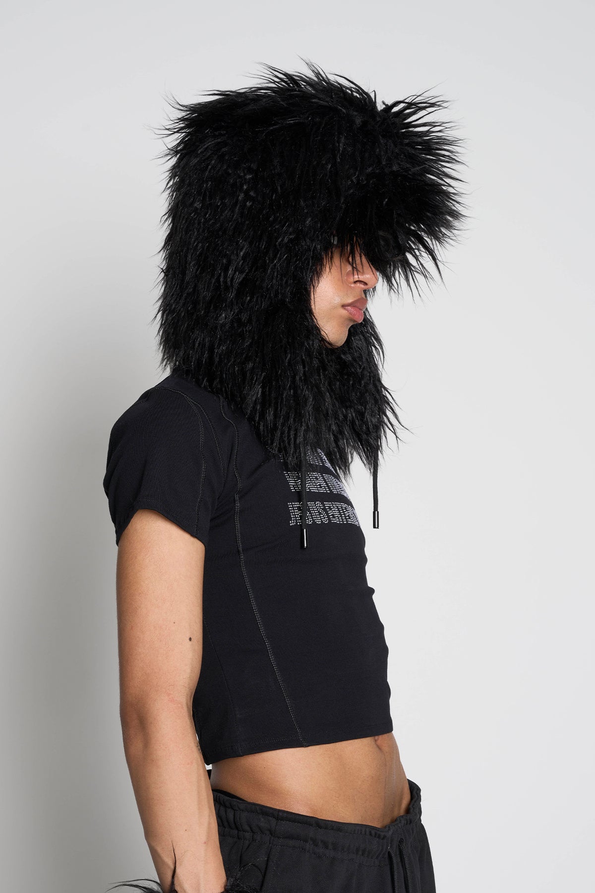 Namilia Faux Fur Hat Black