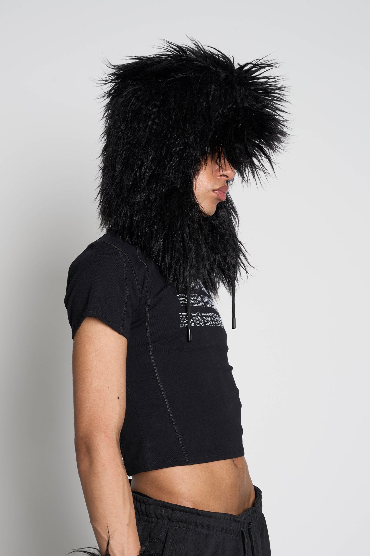 Namilia Faux Fur Hat Black