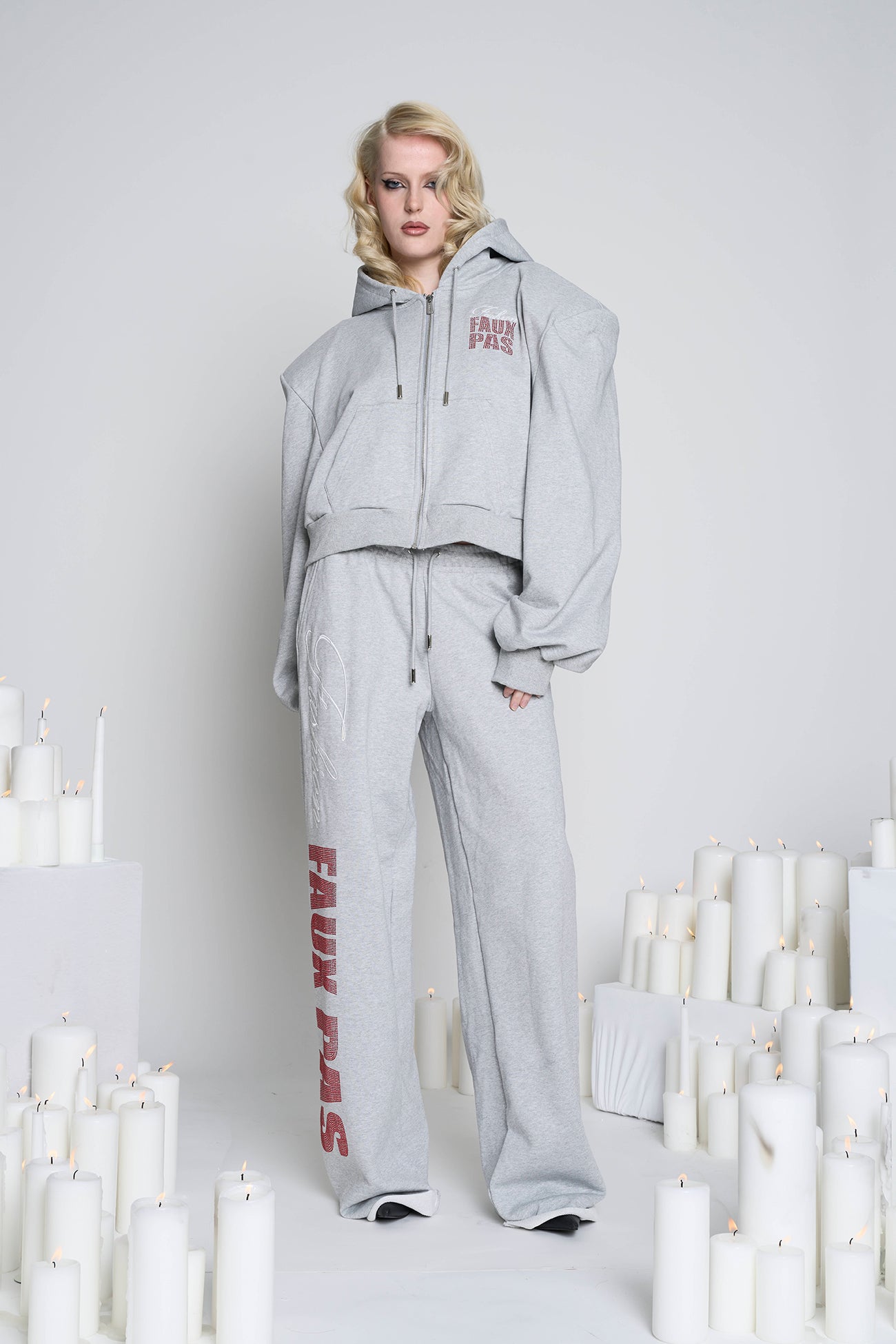 NAMILIA - Faux Pas Crop Zip Hoodie - Shop now NAMILIA - Faux Pas Crop Zip Hoodie - Shop now