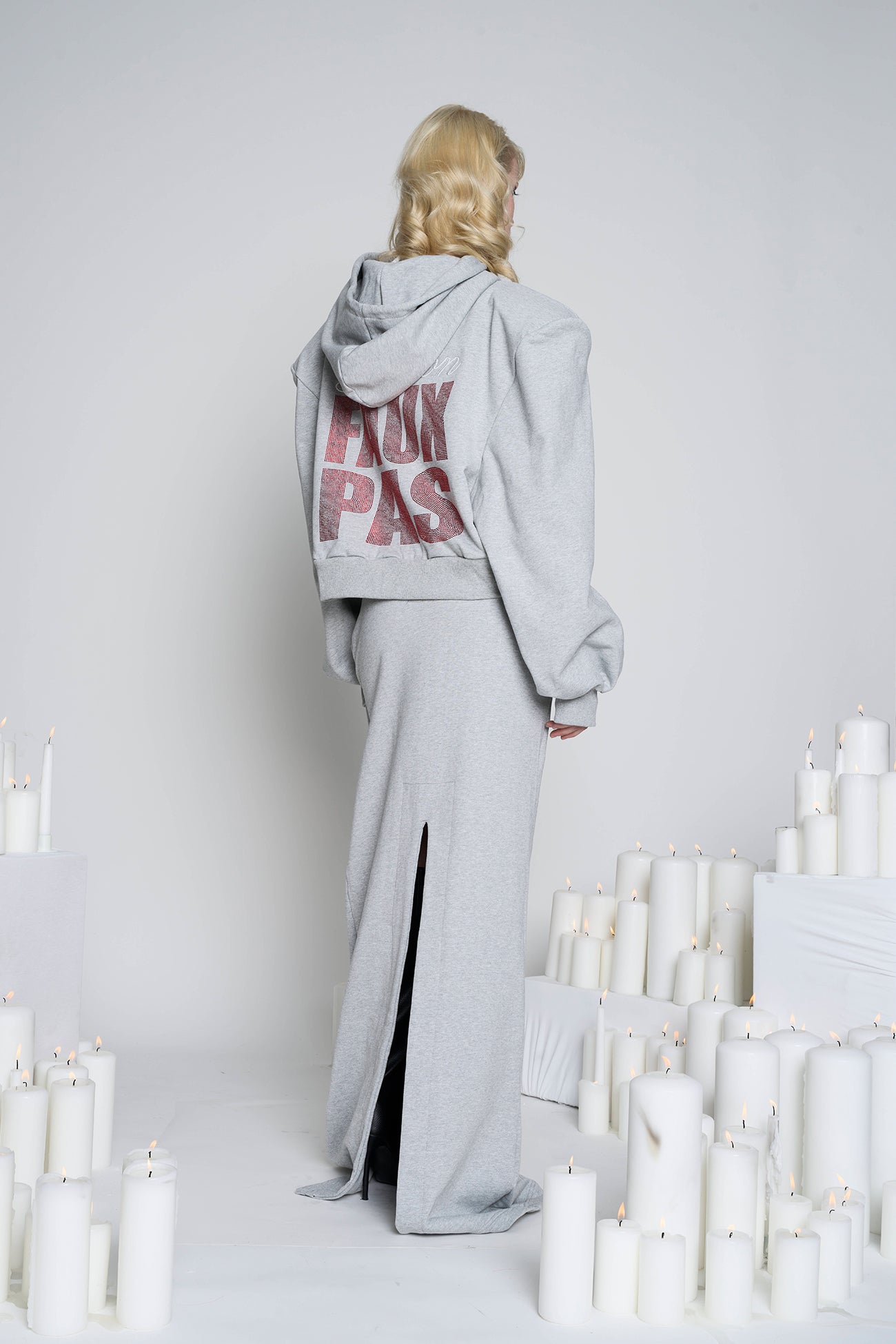 NAMILIA - Faux Pas Crop Zip Hoodie - Shop now