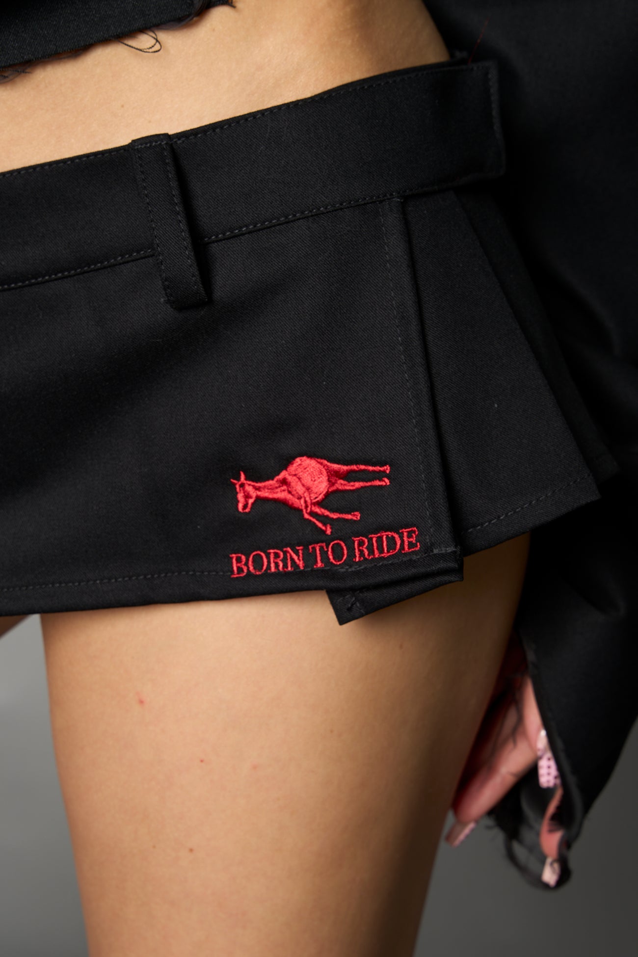NAMILIA - Born To Ride Pleated Ultra Mini Skirt - Shop now