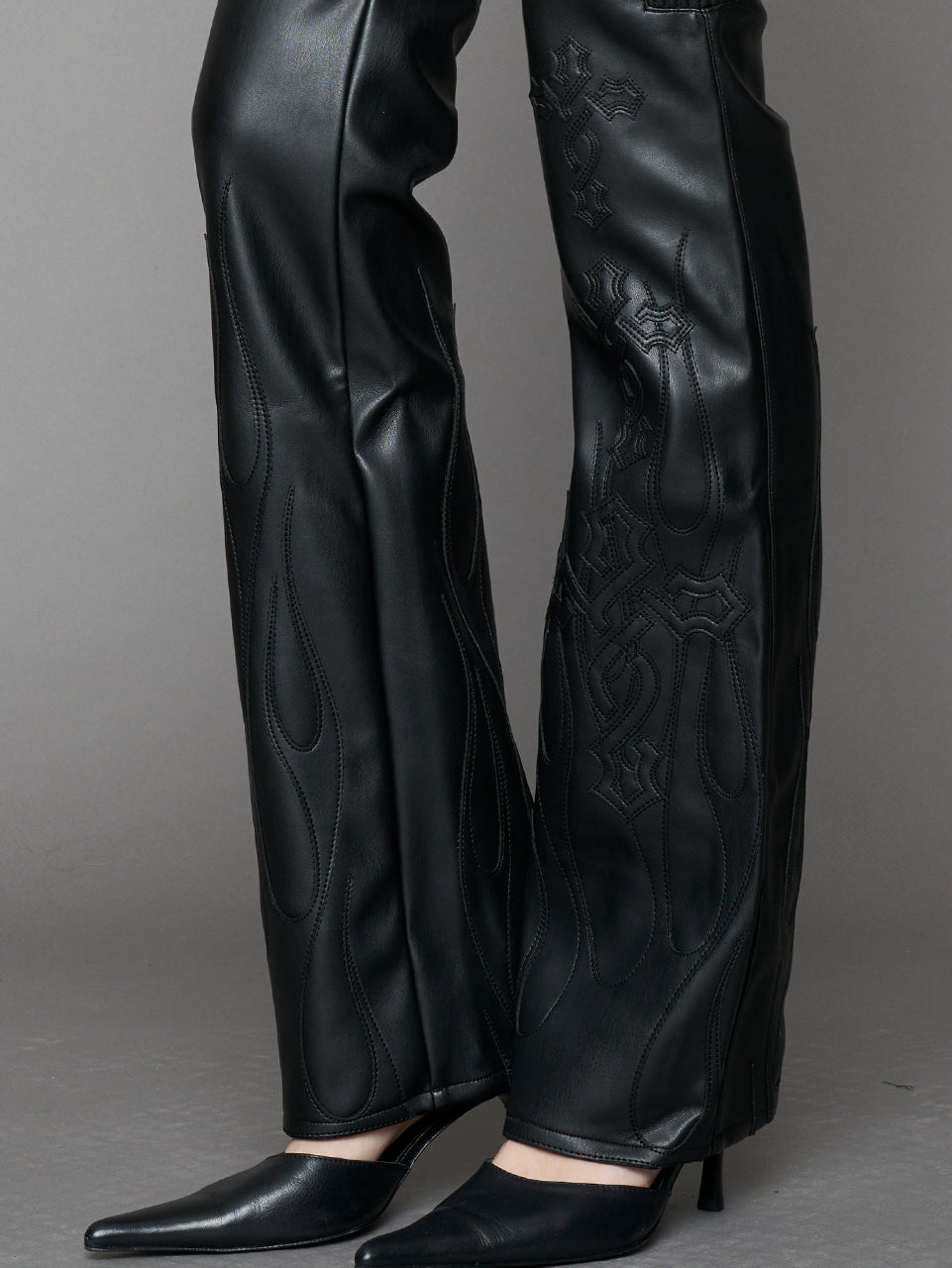 NAMILIA - Hollywood Asymmetric Moto Trousers - Shop now