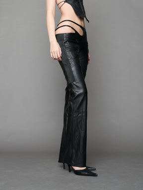 Hollywood Asymmetric Moto Trousers