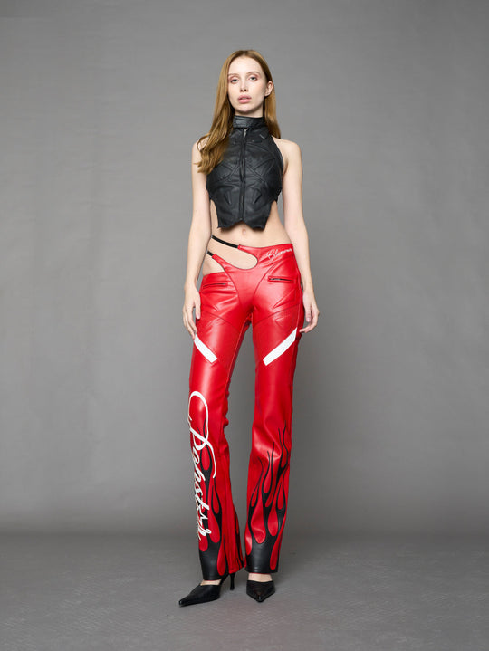 Hollywood Asymmetric Moto Trousers
