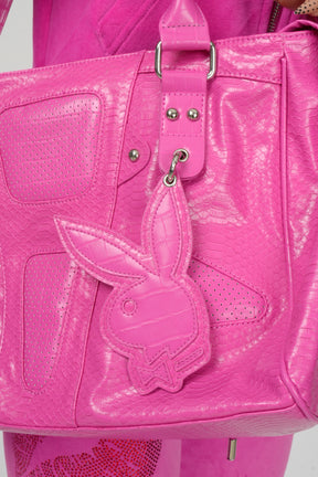 Playboy Charms Moto Shoulder Bag