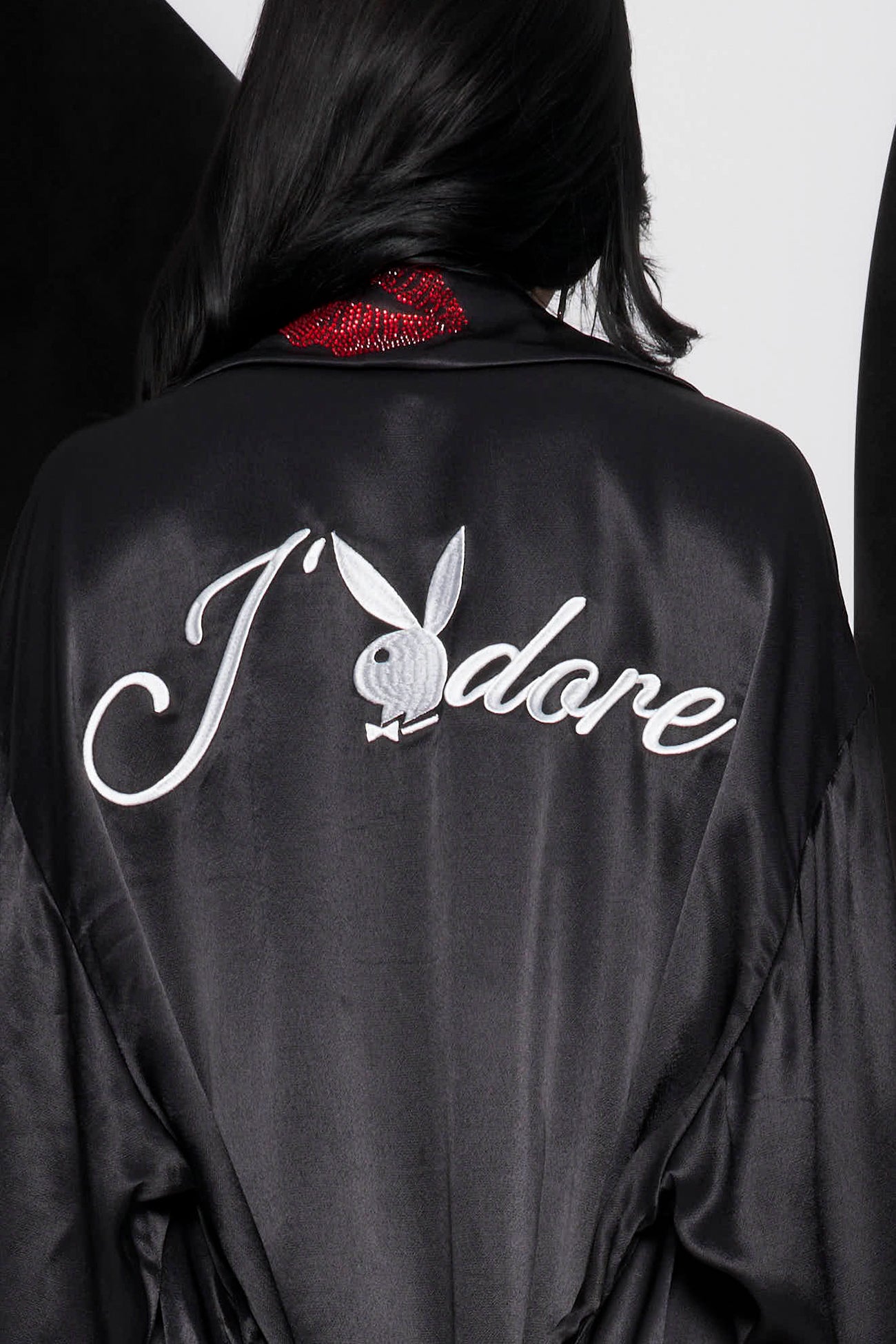 【Namilia × Playboy】J’adore Bunny サテンバスローブ NAMILIA - J'adore Bunny Bathrobe - Shop now