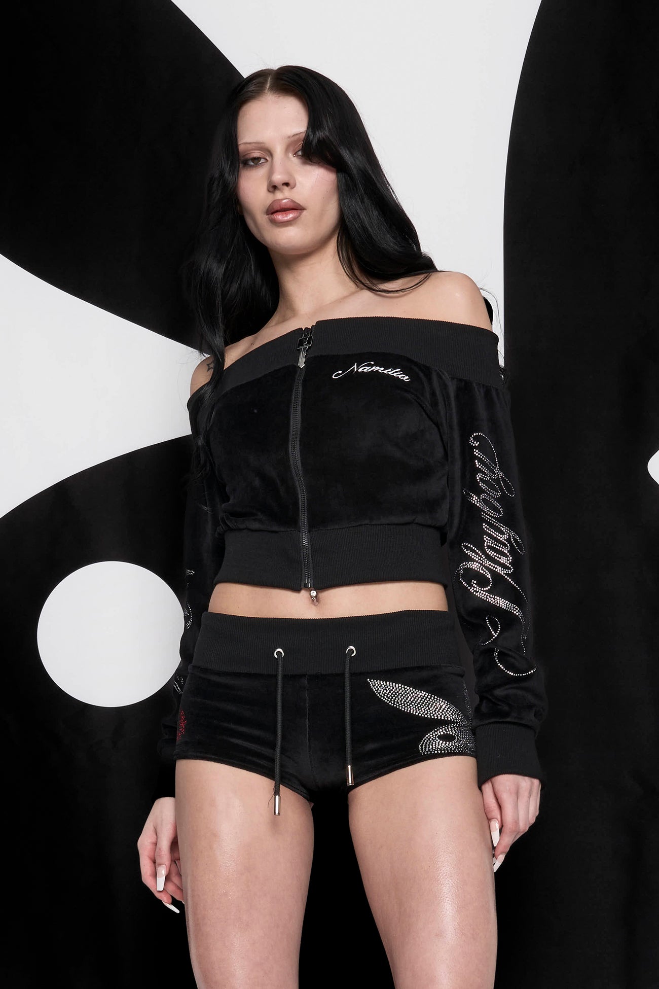 NAMILIA - Bunny Velour Hot Pants - Shop now