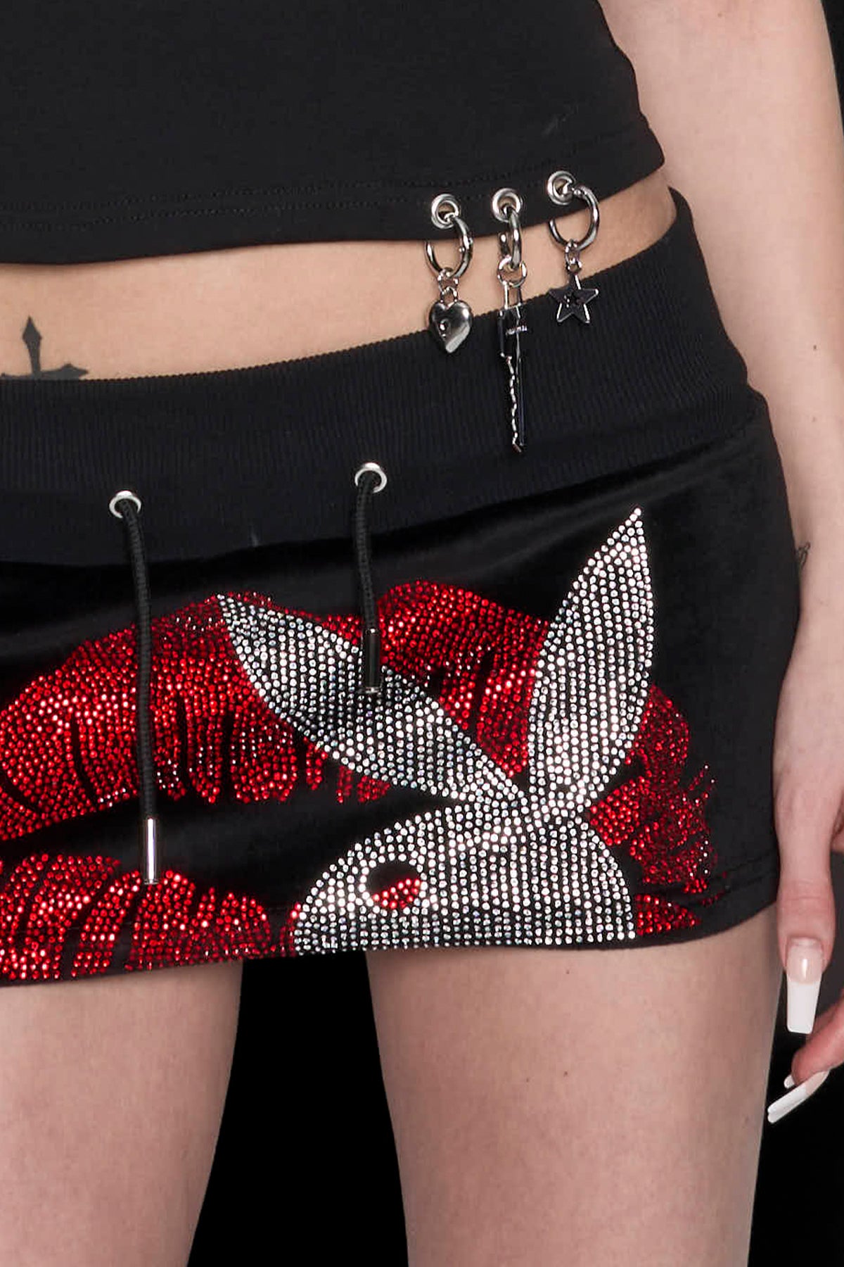 Bunny Velour Mini Skirt