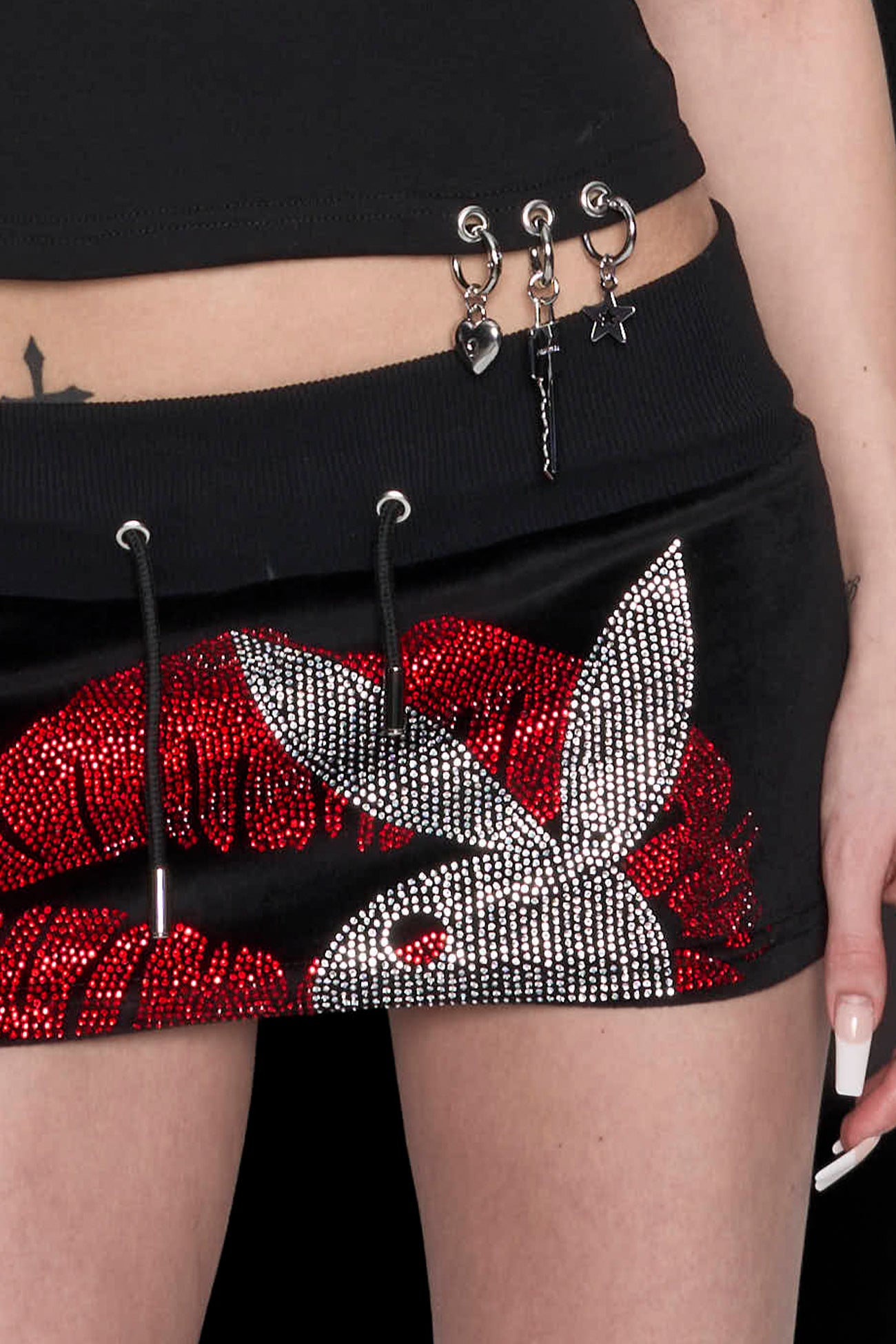 Bunny Velour Mini Skirt