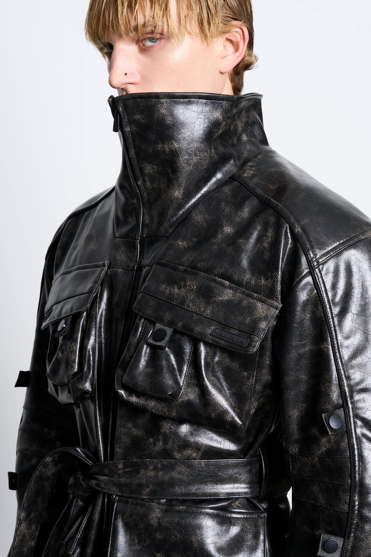 NAMILIA - Undercover Leather Coat - Shop now