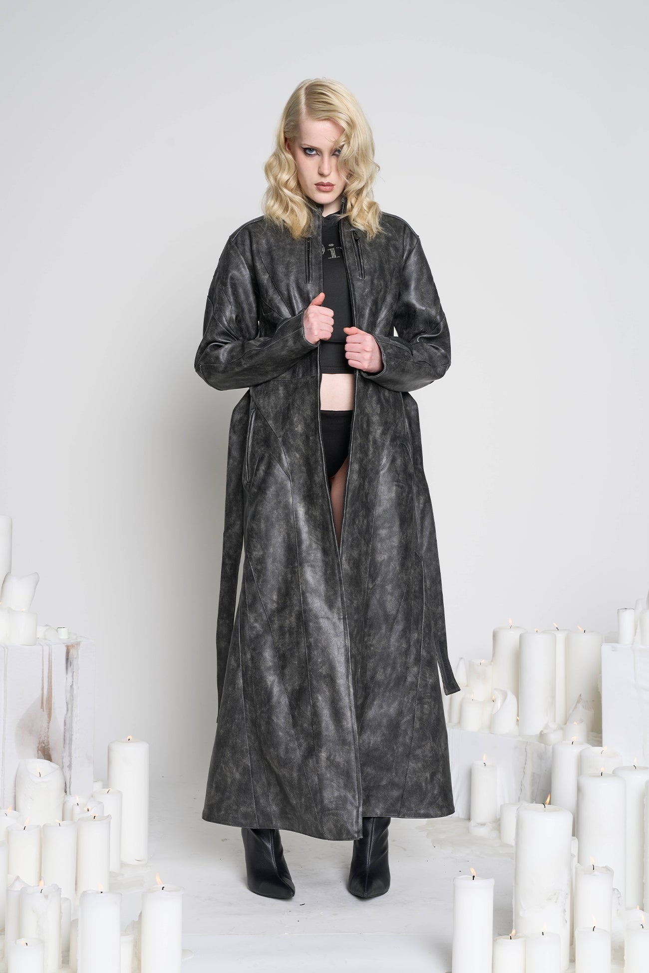 Namilia Eternity Coat Washed Black